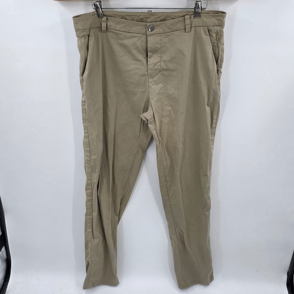 Lululemon Commission Pant Classic Swift Cotton 36 Khaki Tan Chino Trousers
